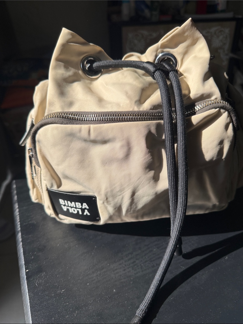 Bimba Y Lola Beige Crossbody Bag